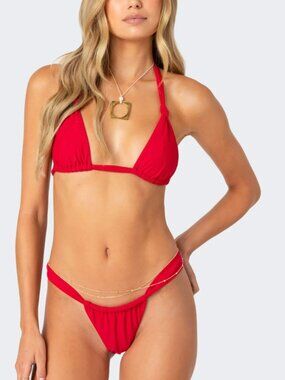 Edikted Soraya Knotted Bikini Set (Medium Top and Small Bottom)
